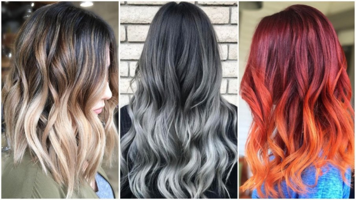 окрашивание волос в два цвета